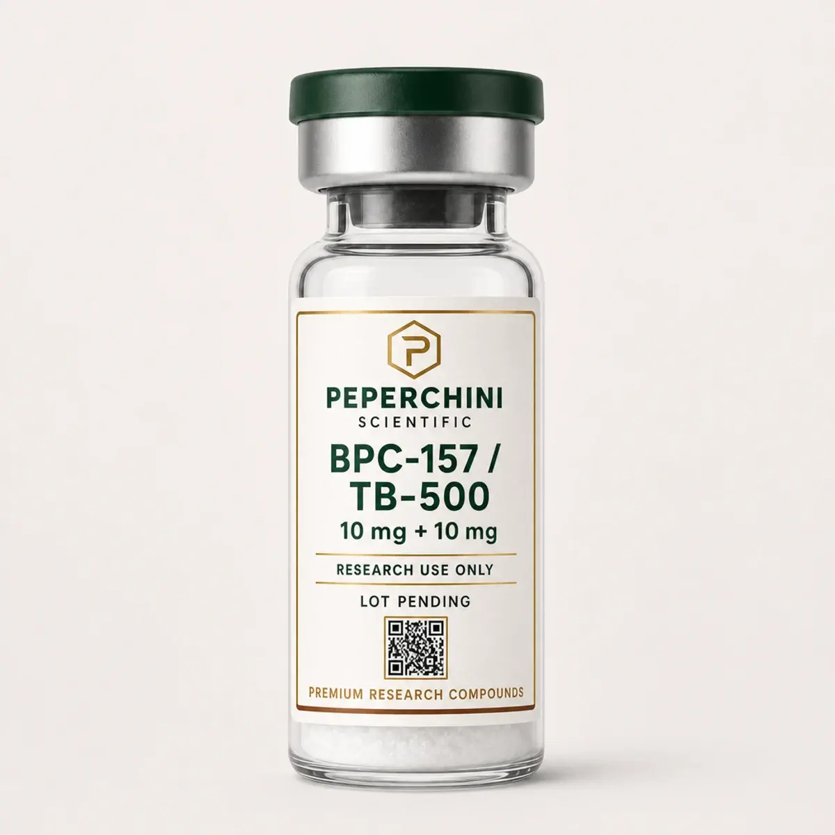 BPC-157 / TB-500 — 10 mg + 10 mg research material vial